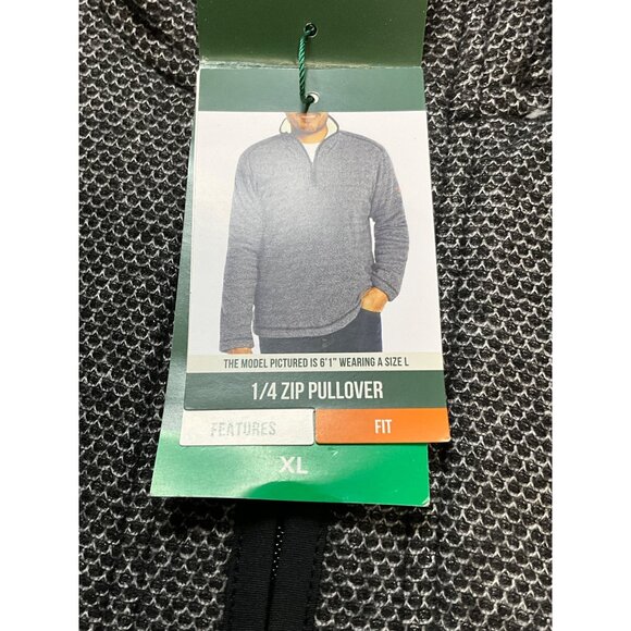 Orvis Men's XL Fully Lined Gray Pullover 1/4 Zip Shirt Sweater Pockets #1526440 - Picture 8 of 9